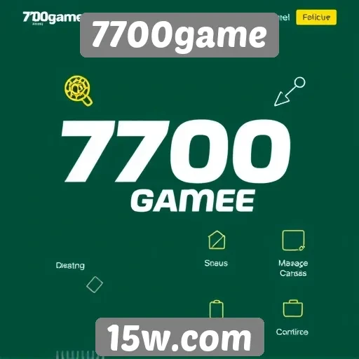 Principais recursos do site 7700game